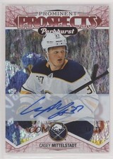 2018-19 Parkhurst Prominent Prospects Red 11/25 Casey Mittelstadt #PP-2 Auto to0
