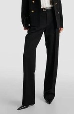 NILI LOTAN Women's Black Alphonse Straight-leg Trousers Size 4