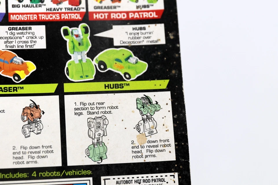 Transformers Original G1 1990 Micromaster Hot Rod Patrol MOSC - Image 4 of 4