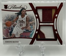 Emoni Bates 2023-24 Panini Flawless Ruby Dual Game-Worn/Used Jersey Patch RC /15