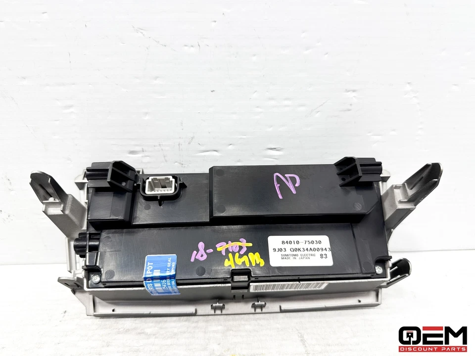 LEXUS HS250H 2010-2012 TEMPERATURA CLIMÁTICA AIRE ACONDICIONADO CONTROL DE CALEFACCIÓN 84010-75030 OEM Foto 4 de 4