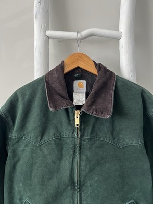 Vintage Carhartt Santa Fe Jacket Men's Large J14 SPC Spruce Green