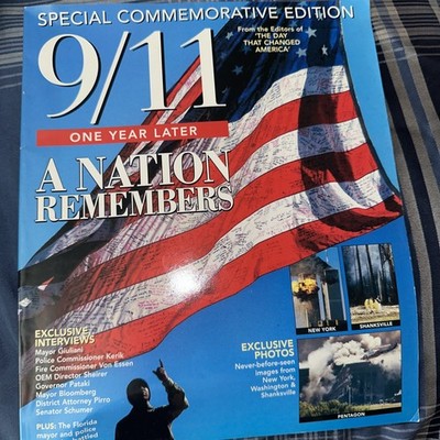 9/11 One Year Later A Nation Remembers Special Commemorative Edition Magazine 
