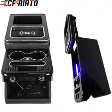 Staufach Mittelkonsole f&uuml;r Mercedes V-Klasse Vito W447 RGB LED USB + Induktion