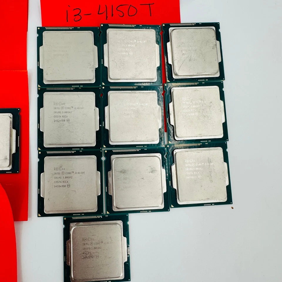 Lot of 37 Intel Core i3-550 i3-2120T i3-3220 i3-4150 i3-4160T i3-4330TE i3-6100 - Image 2 of 4
