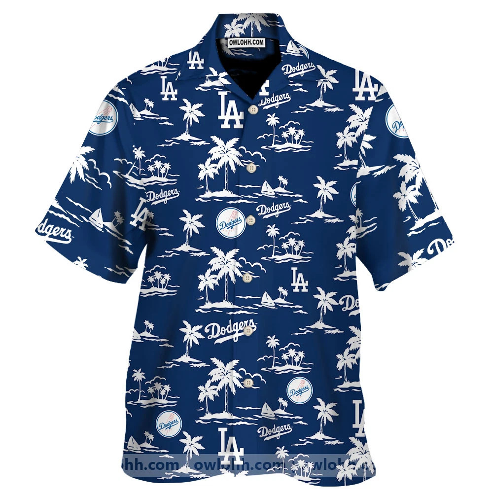 La Dodgers Hawaii Hawaiian Shirt Aloha Summer Beach Button Down