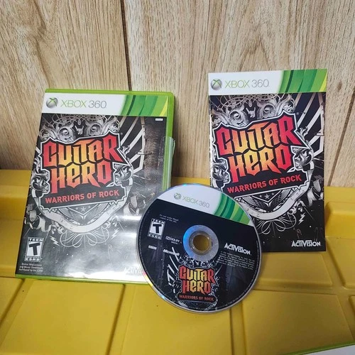 Guitar Hero Warriors of Rock (Xbox 360, 2010) Complete w/ Manual