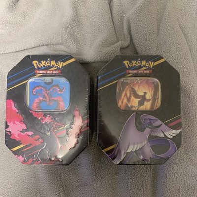 Pokémon TCG Crown Zenith Tins | Galarian articuno & Moltres | Sealed Lot of 2