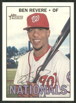 2016 Topps Heritage #520 Ben Revere Washington Nationals 48716
