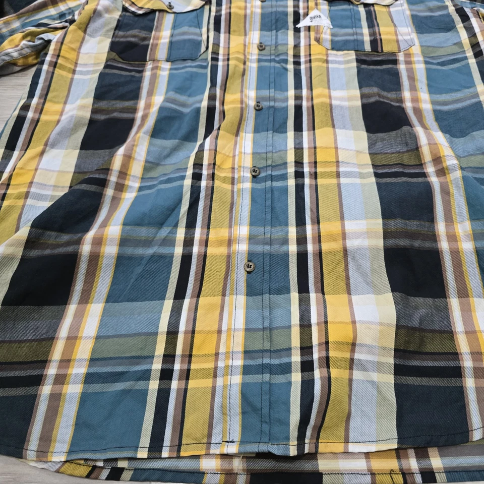 Camisa con botones Rocawear para hombre a cuadros talla 3X Foto 2 de 4