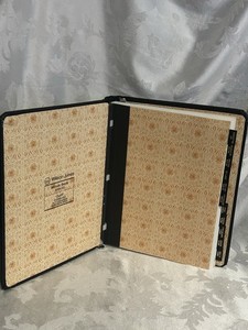 Wilson Jones Minute Book 399-00 Hardcover Black 75 Page Capacity 11 Division Ind