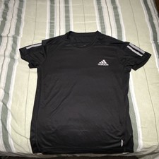 adidas Men's Black Primegreen Short Sleeve Crew Neck Running T-Shirt Size S