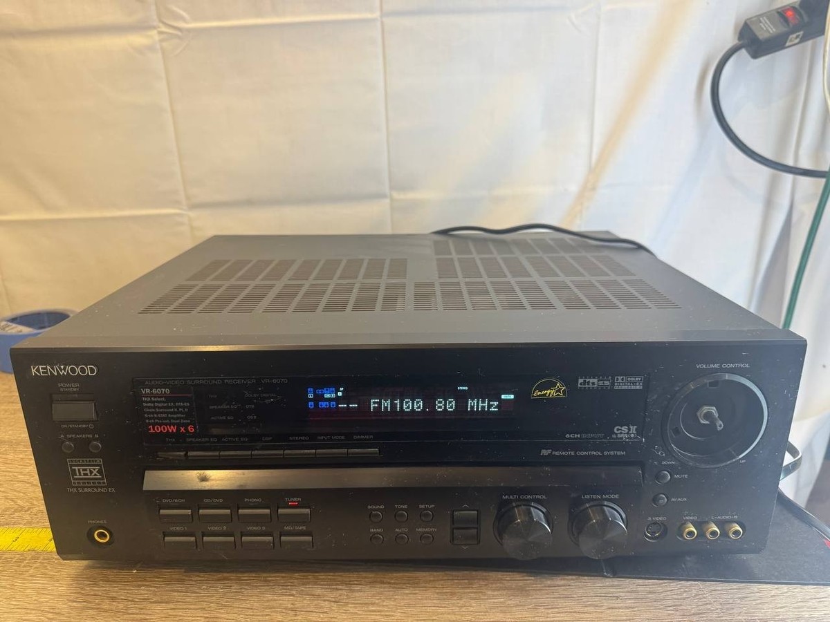 Kenwood VR-6070 A/V Receiver 100W×6 THX Select—Dolby EX, DTS-ES | eBay