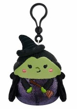 Squishmallow Wicked Elphaba Clip On Plush Keychain, 3.5". Jazwares, 2024 NEW