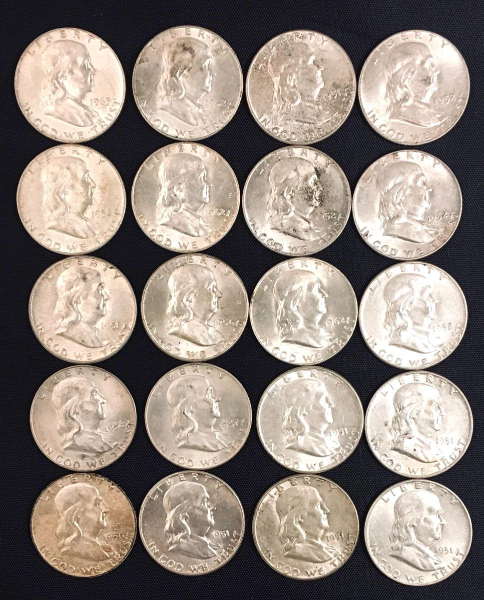 Circulated Silver Franklin Half Dollars (1948-1963) for sale | eBay