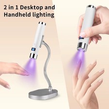 Mini UV Lamp for Gel Nails- Rechargeable Handheld Nail U V Led Curing Light with