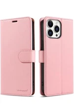 for iPhone 15 Pro Wallet Case with [RFID Blocking] Card Slot Kickstand Magnet...