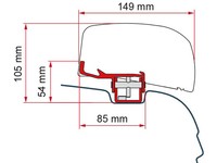 Fiamma F40Van Adapter FüR VW T5/T6, UK Version