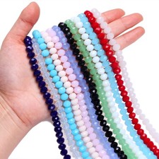 4/6/8mm Glass Crystal Beads Spacer Loose Beads For DIY Jewelry Making Wholesale