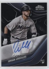 2023 Topps Chrome Black Auto Jordan Groshans #CBA-JG Auto sc8
