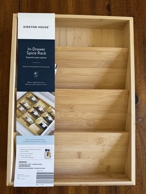 In-Drawer Spice Rack Kirkton House Drawer Organizer 12.8'' x 18.0'' x 2.1'' NEW NWT