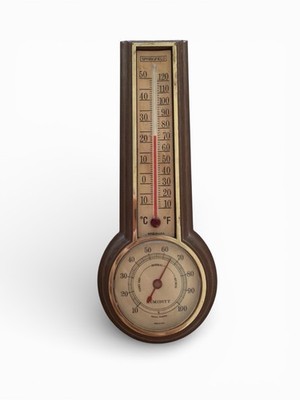 Springfield Instrument - Thermometer with Humidity Indicator 8.5  1950 s