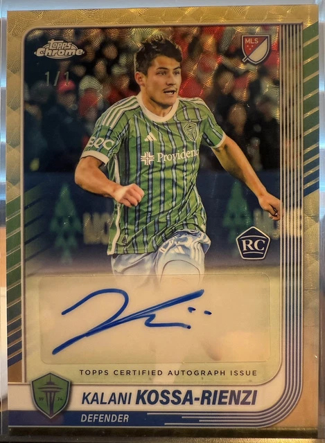 2025 Topps Chrome MLS Kalani Kossa-Rienzi Superfractor  1/1 Auto RC