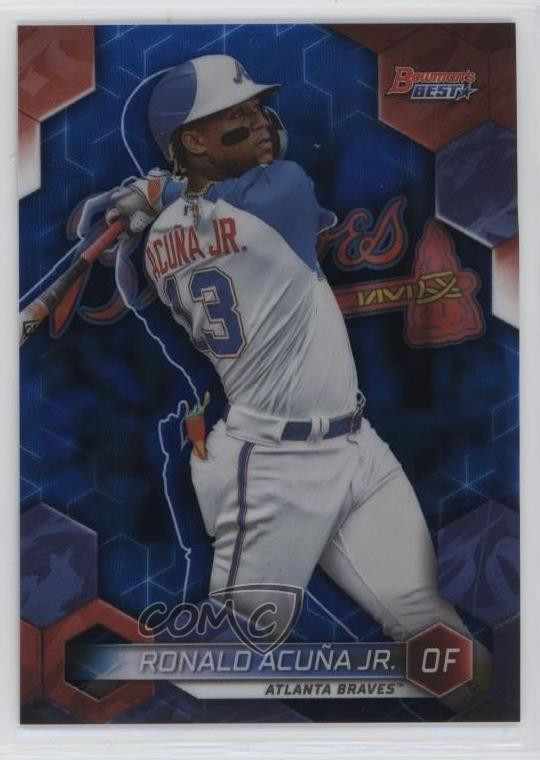 2023 Bowman's Best Blue Refractor /150 Ronald Acuna Jr Ronald Acuña Jr #18