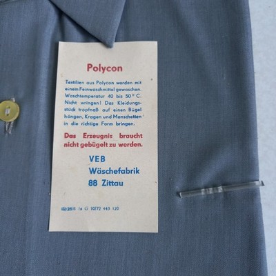 Polycon 3 Hemden DDR Nostalgie VEB Wäschefabrik 88 Zittau! Uniform?