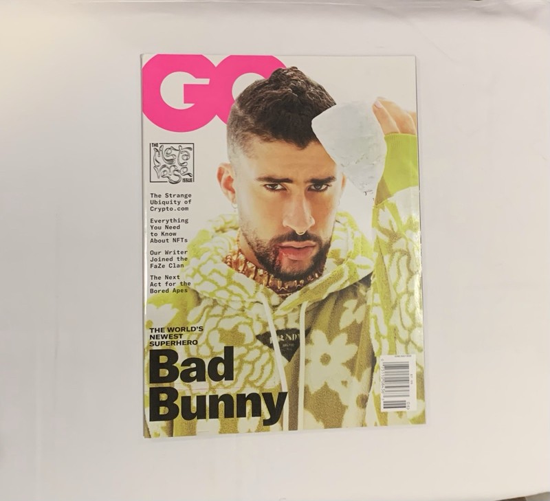 GQ Bad Bunny “The World’s Newest Superhero” Issue June/July 2022 Magazine