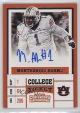 2017 Panini Contenders Draft Picks College Ticket Montravius Adams #262 Auto 7eo