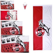 1. FC Köln Hissfahne Hissflagge oder Fahne Zimmerfahne Flagge Logo Wappen Wimpel