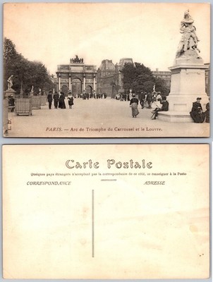 Paris France Arc De Triomphe Du Carrousel Louvre Postcard