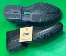 New Pod Boys Black Soft Leather Slip On School Shoes Loafers Size 3 EU 36 NWOB 