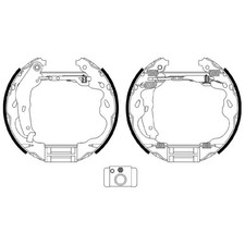 Bremsbackensatz hinten für Opel Agila B H08 | 23927223