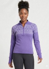 DSG Women's Momentum Seamless 1/4 Zip Pullover Long-sleeved Purple Medium EUC