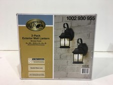Hampton Bay 1-Light Bronze Outdoor Wall Mount...
