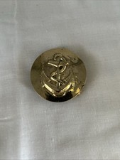 VTG Naval Anchor Navy Sailor Solid Brass Belt Buckle Military Nautical Heavy