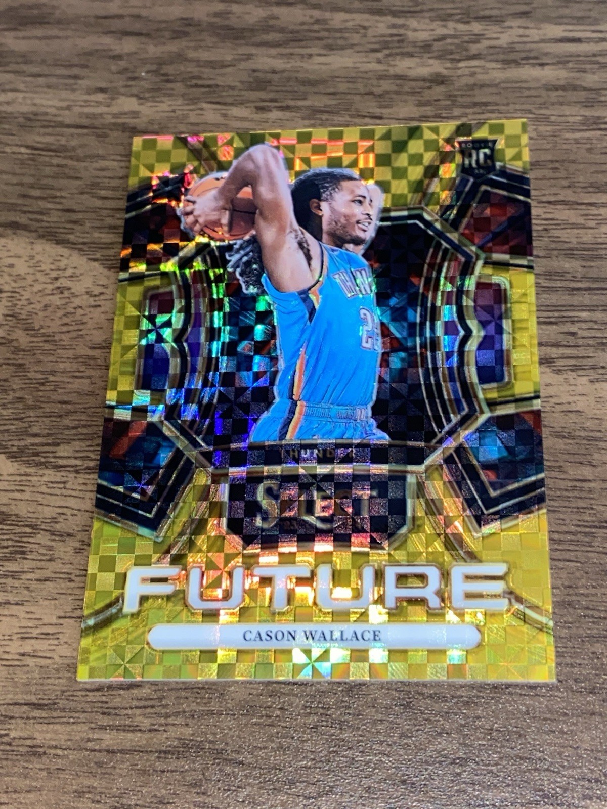 2023 Panini Select Cason Wallace RC Future Gold Prizm /10 #10/10 Bookend