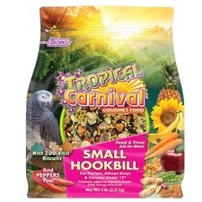 Tropical Carnival Gourmet Bird Food 5lbs for Parrots African Greys and Conures