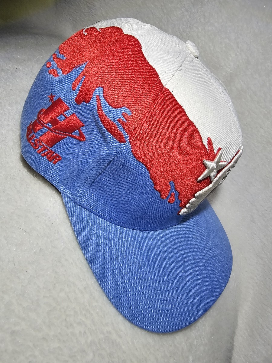 HELLSTAR Paintbrush Red Blue White SnapBack Hat AUTHENTIC | eBay