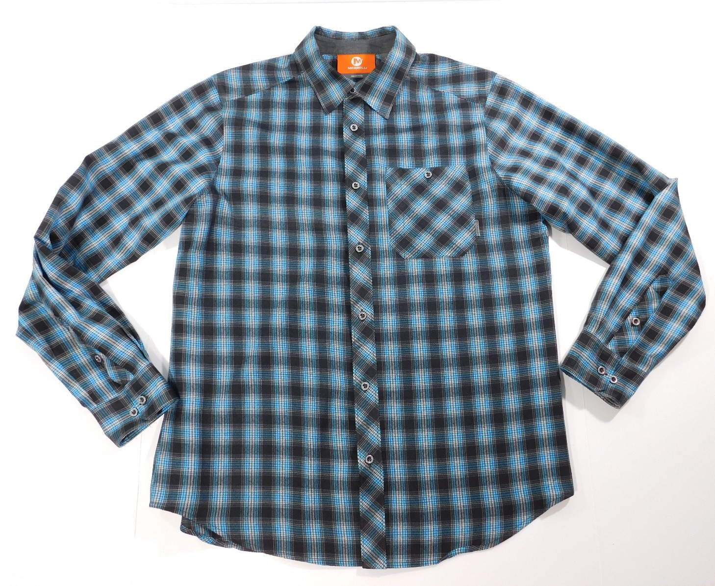 Merrell Selectwick Plaid Flannel Button Down Shir… - image 2