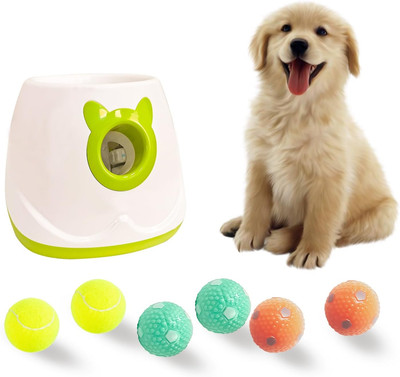 Automatic Dog Ball Launcher - Interactive Fetch Machine for Small to Medium Dogs