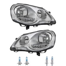 Scheinwerfer Set links & rechts H1/H7 für VW Polo 9N_ 9A4 9A2 9N2 inkl. Lampen