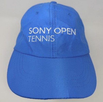 Sony Open Tennis Baseball Cap/Hat One Size Hook & Loop Adjst Black
