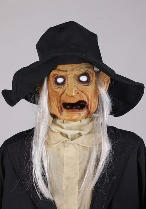7 FT ANIMATED GHASTLY GRAVEDIGGER HALLOWEEN ANIMATRONIC PROP