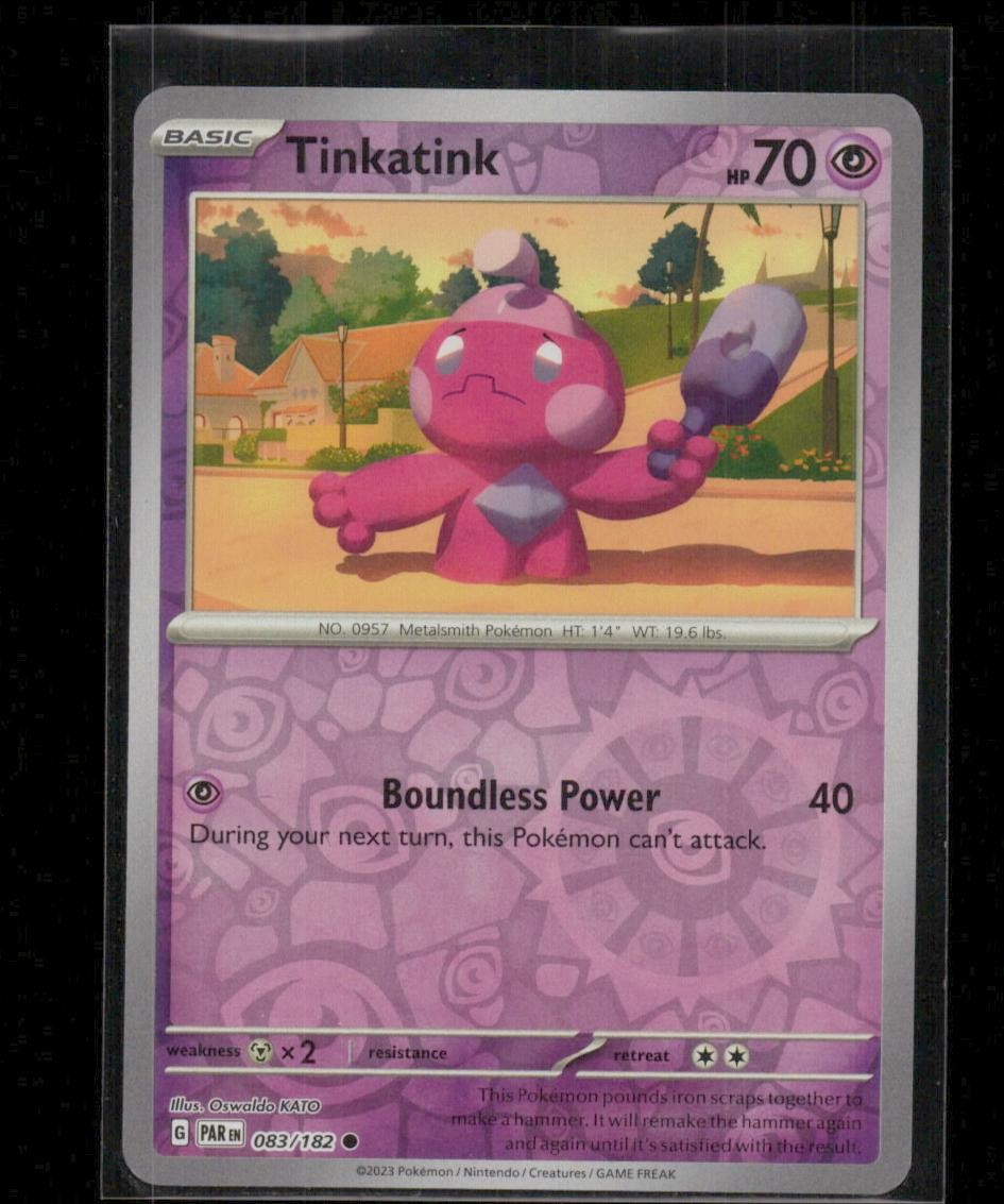 Tinkatink 083/182 Paradox Rift Common Reverse Holo Near Mint