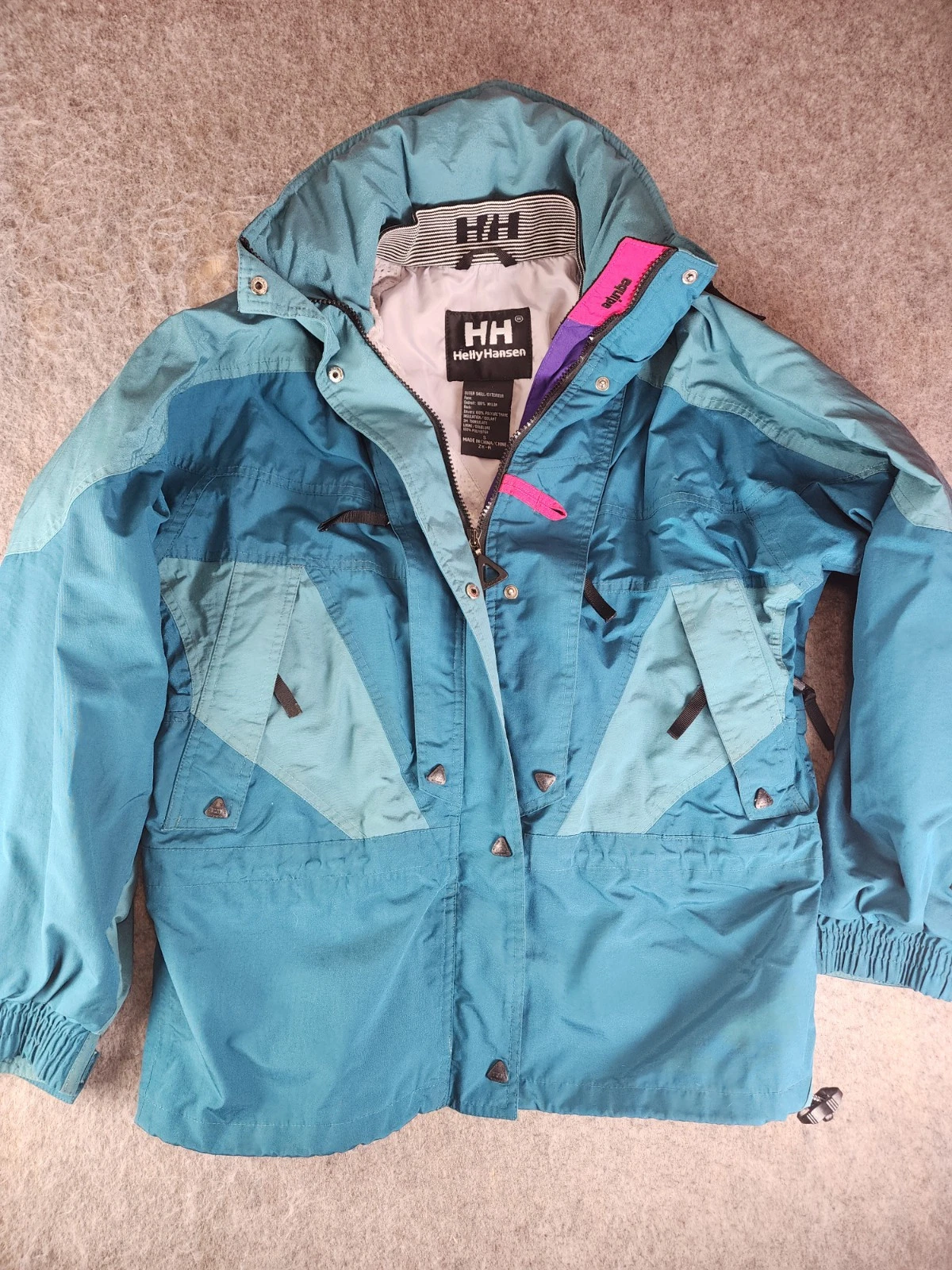 VTG Helly Hansen Equipe Jacket Men's Small Waterproof Parka Ski Snowboard