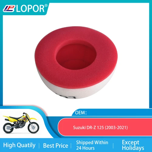 Motorcycle Air Filter Intake Foam Cleaner For Suzuki DR-Z 125 DRZ125 2003-2021