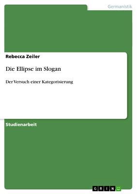 Die Ellipse im Slogan | Buch | 9783656474753